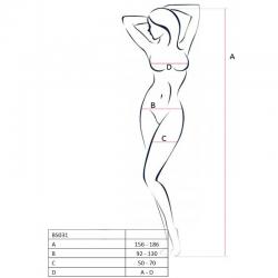 Passion woman bs031 bodystocking negro talla unica