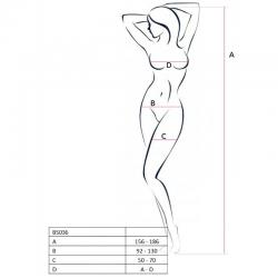 Passion woman bs036 bodystocking blanco talla unica