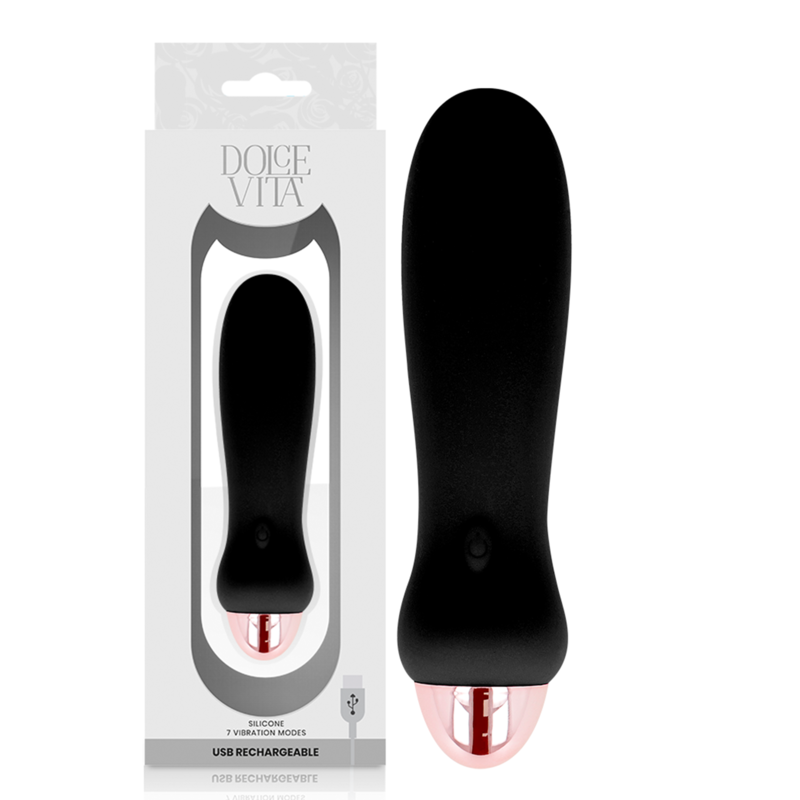 Dolce vita vibrador recargable five negro 7 velocidades