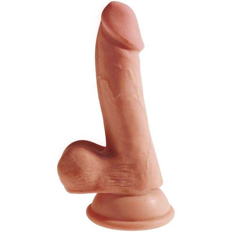 King cock plus 3d dildo con testiculos 17 cm